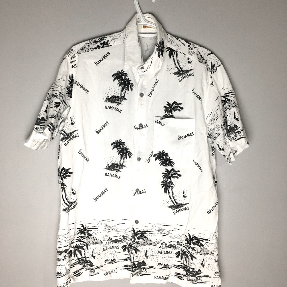 Black & white Bahamas casual shirt